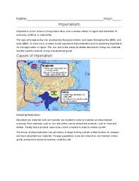 Worksheets are imperialism in africa map work, name global history i, american imperialism work, american imperialism, african imperialism scramble for africa, imperialism, imperialism, i i v l iv v v. Causes Of Imperialism Worksheets Teaching Resources Tpt