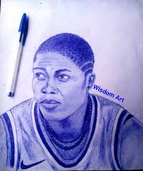 Rate my pen drawing ✍️ of Nigeria super falcons striker