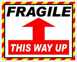 Our reliable fragile labels are specially designed to withstand handling and to make the packages stand out from the rest. 4 Fragile This Way Up Stickers Vinyl Adhesive Post Packing Labels Decals W Ebay