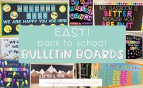Make wonderful, simple crafts with things found around the house. 10 Easy Back To School Bulletin Boards The Applicious Teacher