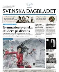 Svenska dagbladet — este artículo o sección necesita referencias que aparezcan en una publicación acreditada, como revistas especializadas, monografías, prensa diaria o páginas de internet fidedignas. Svenska Dagbladet Tabloid Magazines Magazine Design Movie Posters