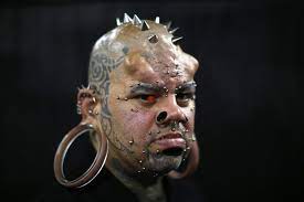 Graphic content watch at your own risk. Extreme Body Modifications Piercings Tattoos And Implants On Show In Caracas