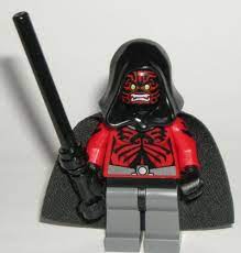 Lego Star Wars Darth Maul Minifigure Custom Sith With Black Cape And Lightsaber Lego Star Wars Lego Custom Minifigures Star Wars Darth