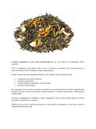 Ceaiul De Ghimbir Verde Si Portocala