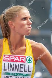Lisa Linnell Swe Heptathlon Women High Editorial Stock Photo