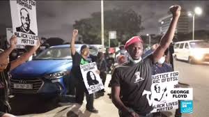 Almost 220 people were detained because of the riots. George Floyd Demonstrations South Africa Kenya Ghana Protest Against Police Brutality Youtube