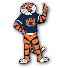 Auburn Tigers Aubie Mascot Logo Auburn Logo Auburn Tigers Alabama Mascot