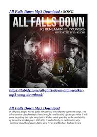 Tubidy mobile mp3 is one of the popular music download applications on the apple market. Https Tubidy Zone All Falls Down Alan Walker Mp3 Song Download By Uostirs Issuu