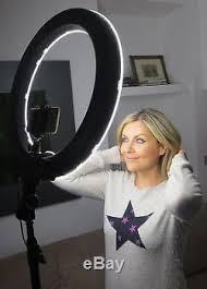 Socialite 18 Led Dimmable Photo Video Ring Light Kit Incl Stand Iphone Adapter