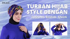 Tudung bawal bidang 55 ni besar, menutup dada. Hijab Tutorial 2017 Cara Melakukan Turban Hijab Style Dengan Tudung Bawal Anda Youtube