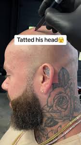 He did havea big head 👀#tattoos #tattooartist #tattooartistsoftiktok #fyp  #foryou #tattooideas #tattoolover #fypp #headtattoo #dovetattoo