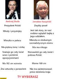 Wszystko o jarosław kaczyński w polskieradio.pl. Andrzej Duda Jaroslaw Kaczynski Porownanie Ty Wybierasz Tabelka Paczaizm Pl