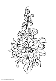 Maybe you would like to learn more about one of these? Simple Flower Coloring Page For Adults Coloring Pages Printable Com