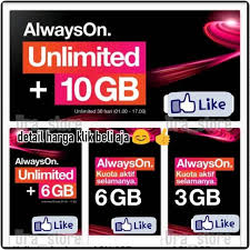 Daftar harga voucher tri 6gb terbaru juli 2021. Kuota 3 Aon Always On Unlimited Tri 1gb 2gb 3gb 6gb 10gb 16gb 4g Shopee Indonesia