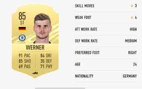Fifa 21 squad builder with timo,select the best fut team with timo in! Fifa 21 Chelsea Timo Werner Make The Top 10 Fastest Players In Fifa 2021 Daily Focus Nigeria