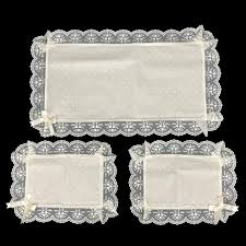 Lettino culla in ferro ipoteticamene del 1800 spedizione esclusa!!!! Renato Balestra Completo Centrini E Runner Set 3 Pezzi Macrame Pizzo Salone Panna Runner Tessili Per La Casa Mequib Com