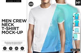 Mockup world is an online service that offers designers and web developers free. Men Crew Neck T Shirt Mock Ups Set By Mocca2go Mesmeriseme On Creativemarket Mockup T Shirt Shirt Mockup