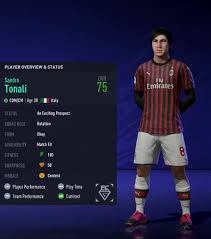 I played tonali in a 4231 as the cdm that sits back and breaks up play. Fifa Career Gems On Twitter How Sandro Tonali Could Look In Fifa21 Transfer To Ac Milan Face Scan Due To Ea Milan Partnership