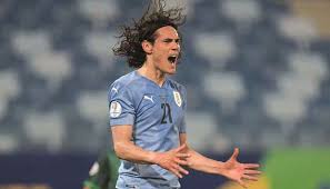 Edinson cavani (uruguay) right footed shot from the centre of the box to the centre of the goal. Xwbx6 Ff42wlwm