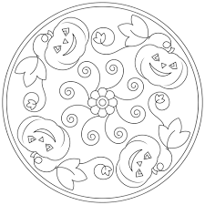 Halloween Mandala Coloring Page From Halloween Mandalas Category Select From 25905 Printab Mandala Coloring Pages Coloring Pages Free Printable Coloring Pages