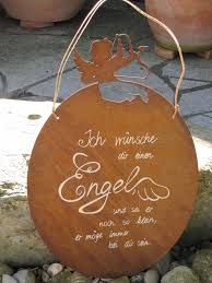 Edelrost Gedichttafel Engel Amore Das Edelrost Schild Amore Engel Mit Seinen Kleine Schutzengel An Der Oberseite Ist E Spruche Engel Spruche Garten Dekoration