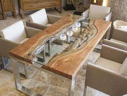 Often you can mix & match tops & bases. 18 Amazing Minimalist Guest Table Designs Trend 2019 Dining Room Furniture Modern Slab Dining Tables Wood Slab Dining Table