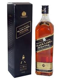 Johnnie Walker Black Label With Box It Looks Legit Blue Label Whisky Peach Drinks Johnnie Walker Black Label