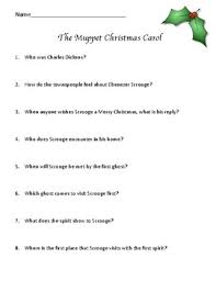 Dedicated to the memory of jim henson and richard hunt. Muppets Christmas Carol Worksheets Teaching Resources Tpt