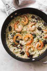 Mushroom Parmesan Shrimp Risotto Recipe Little Spice Jar Recipe Shrimp Risotto Risotto Recipes Food