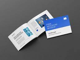 A4 landscape brochure mockup free. Free Landscape Executive Perfect Binding Brochure Mockup Psd Set Good Mockups