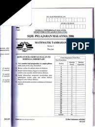 Check spelling or type a new query. Additional Mathematics Spm P1 2006