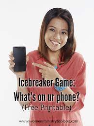 These work on both the iphone and the ipad.when running on an ipad, universal apps conform to the larger screen. Icebreaker Game What S On Ur Phone Women S Ministry Toolbox
