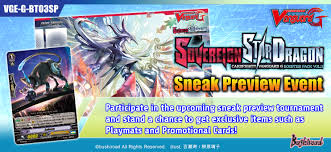 We have built our business with strong leadership and a proven management. Sneak Preview Tournaments G Booster Pack Vol 3 Cardfight Vanguard