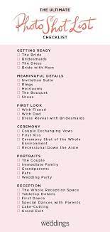 This Is Where Our Comprehensive Wedding Photo Shot List Full Of Must Have Shots Recom Wedding Photo Checklist Wedding Photography Checklist Wedding Photo List