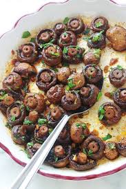 Champignons Rotis A L Ail Et Vinaigre Balsamique Recette Recettes De Cuisine Plat D Accompagnement Cuisine