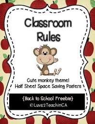 Maybe you would like to learn more about one of these? Classroom Rules Posters Half Sheet Bono The Monkey Free Classroom Rules Classroom Rules Poster Kindergarten First Day
