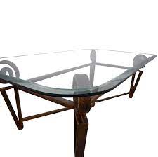 Shop our unmatched selection of glass table tops, shelves, mirrors and more! 74 Off Glass Top And Metal Base Coffee Table Tables