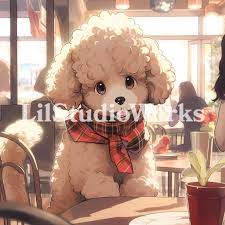 Kawaii Toy Poodle Coffee Shop Image Pack Studio Ghibli - Etsy