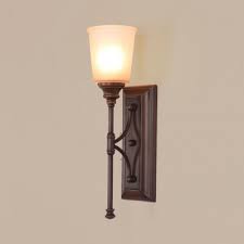 The room is gorgeous and the sconces are the perfect touch. Traditional Up Lighting Wall Sconce 1 Light Glass Metal Sconce Light In Rust For Bathroom Living Room Beautifulhalo Com