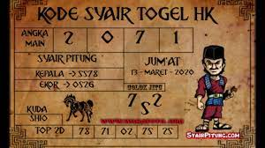 Kode Syair Hk Syair Hongkong Hari Ini 13 Maret 2020 Youtube