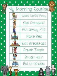 4 zoo themed daily routine charts preschool 3rd grade routine activity