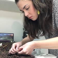 This spring we've been fortunate to have with us Elena Bowen of the  UCLA/Getty conservation program. As a graduate intern, Elena's work has  included treatment and outreach projects.⁠⠀ ⁠⠀ Here, she works