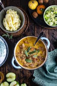 Spread over top of potaotes. Creamy Pork Casserole With Apples And Cider Supergolden Bakes