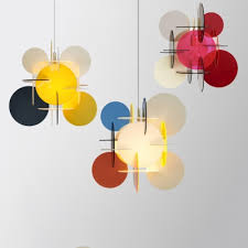 Acrylic Circular Shade Pendant Lighting Kids Room 1 Light Hanging Lamp In Multi Color Takeluckhome Com