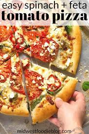 Tomato Spinach Feta Pizza Recipe Spinach And Feta Pizza Recipes Easy Dinner Recipes Easy Family