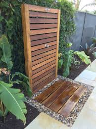 Outdoor Shower Spotted Him Screen With Dressed Hardwood Sleeper Floor Outdoor Pool Shower Outdoor Shower Hot Tub Outdoor