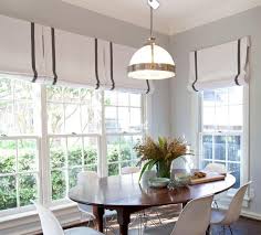 Modern Farmhouse Roman Shades Custom Size Gray Stripe Roman Shades Check Kitchen Window Shades Offw Farmhouse Roman Shades Dining Room Windows Farmhouse Dining