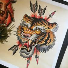 Zoe lancaster mar 27, 2021 shipped to: Traditional Tiger Tattoo Outline Novocom Top
