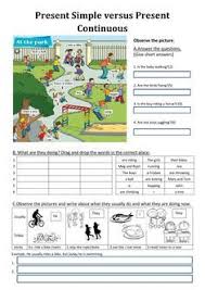 Present Simple Vs Present Continuous Exercises Intermediate Level Pdf Present Simple And Present Continuous Interactive And Downloadable Worksheet Grammar For Kids English As A Second Language Reading Comprehension Kindergarten