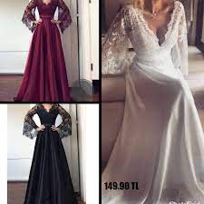 149 90 9147 ustu ve kollari dantelli elbise 3 renk atlas kumas s m l beden whatsap elbise elbise modelleri gelinlik
